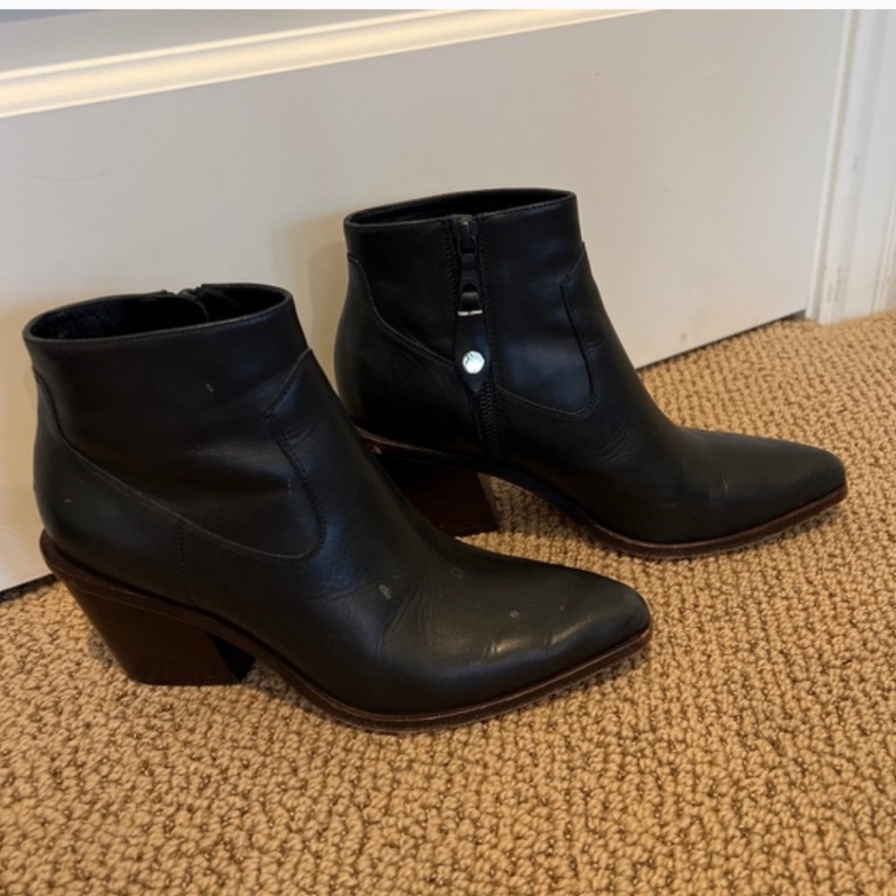 Designer Leather Bootie